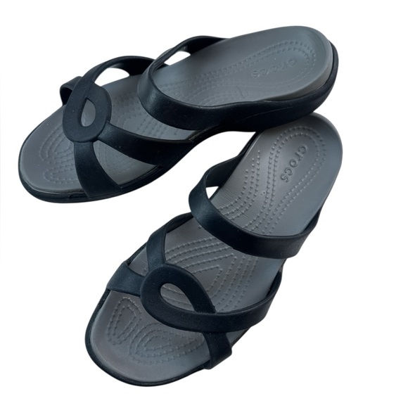 CROCS Shoes - Crocs Meleen Twist sandals in black/smoke Size 6